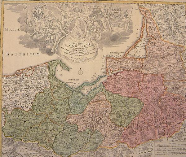 Homann Map of Prussia, 1720